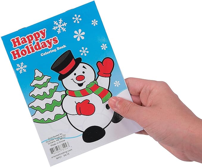 Christmas Coloring Books (Bulk Set of 72 Books with 6 Pages Each) Santa, Snowman, Rudolph and More