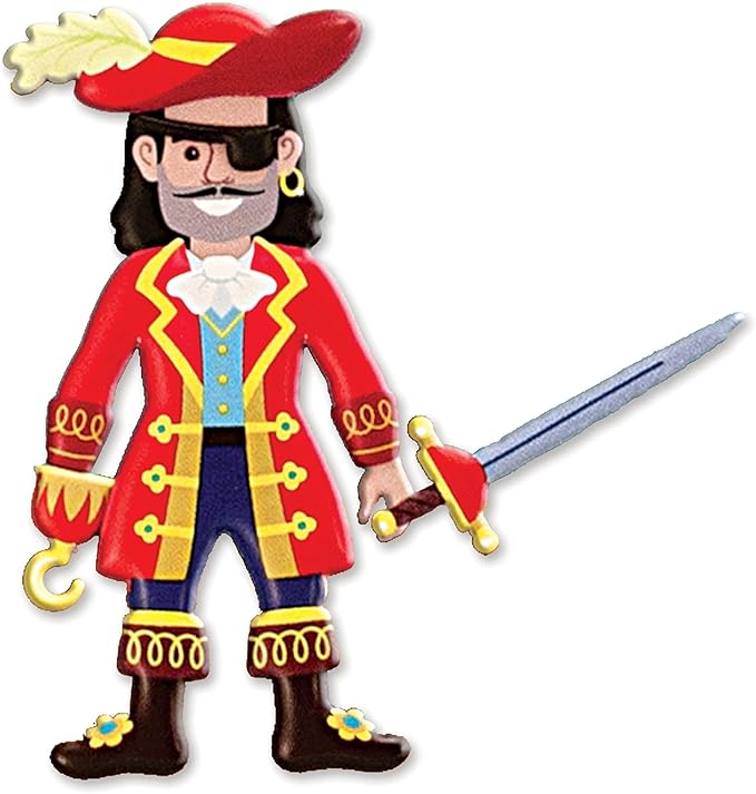 Melissa & Doug Puffy Sticker Play Set 3-Pack (Pirates, Vehicles, Safari)
