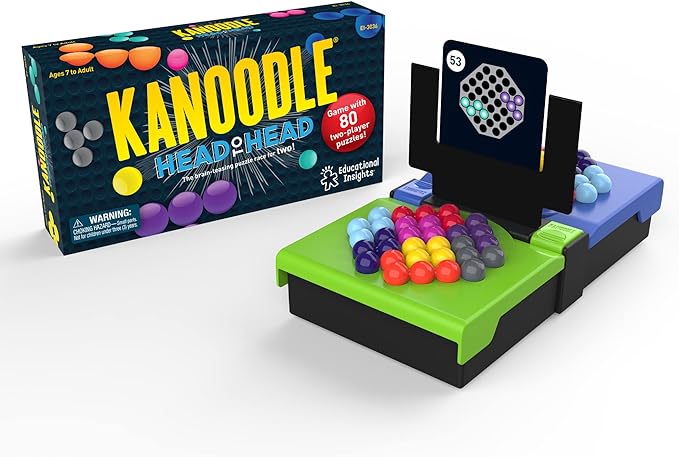 Educational Insights Kanoodle Head-to-Head Puzzle for 2 Players - Brain Teaser Game for Kids, Teens and Adults, Puzzle Games for Kids Ages 7+