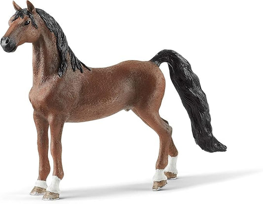 Schleich Horse Club, Horse Toys for Girls and Boys, American Saddlebred Gelding Horse Toy Figurine, Ages 5+