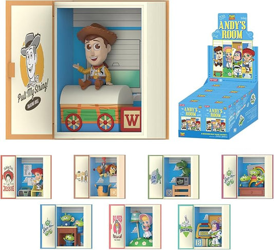 POP MART Andy's Room Series Scene Sets, 8PCs Blind Box Figures, Random Design Action Figures Collectible Toys Home Decorations, Holiday Birthday Gifts, Whole Set