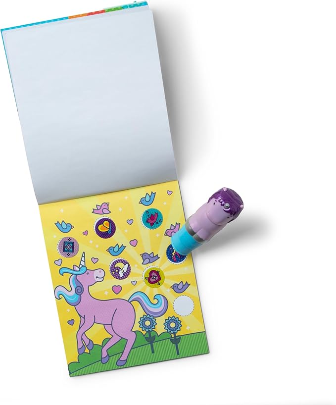 Melissa & Doug Glitter Unicorn Sticker Activity Pad & Stamper Book, 1 EA'