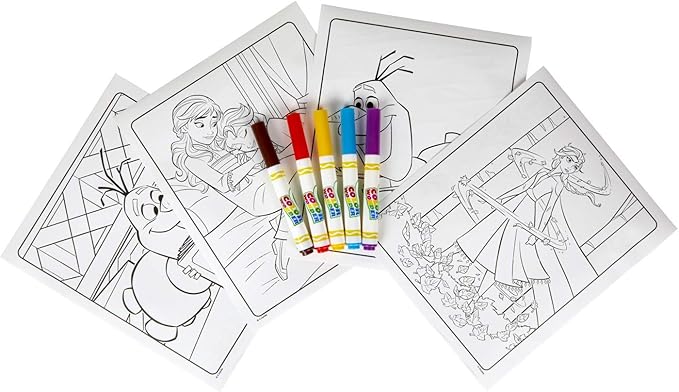 Crayola Frozen Color Wonder Coloring Set, 18 Mess Free Frozen Coloring Pages for Toddlers, Frozen Toys for Kids, Toddler Gifts