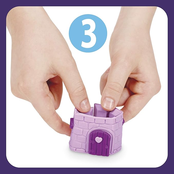 Play-Doh Builder Fairy House Toy Building Kit for Kids 5 Years and Up with 3 Non-Toxic Colors - Easy to Build DIY Craft Set