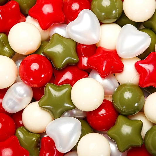 GOGOSO Ball Pit Balls,Plastics Balls for Ball Pit, Stars Hearts Shape for PastelBall for Toddlers Kids