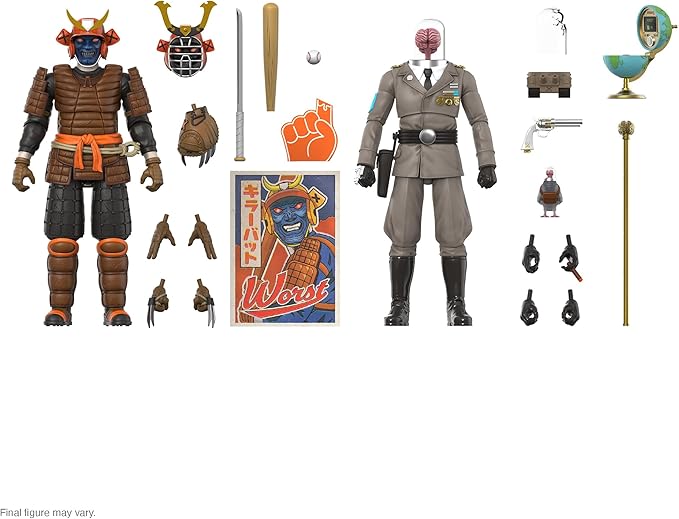 Super7 ULTIMATES! The Worst Cortex Commander - 7" The Worst Action Figure with Accessories Collectibles and Retro Toys