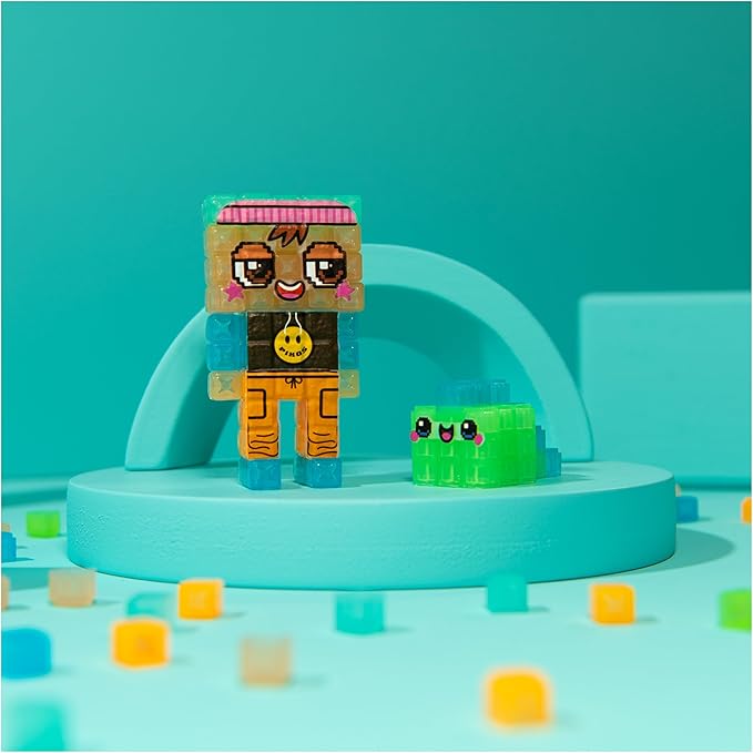 Exclusive Neon Studio with 600 Water Fuse Beads, Decos and Accessories, Makes 3D Creations with No Heat, Arts and Crafts Kids Toys