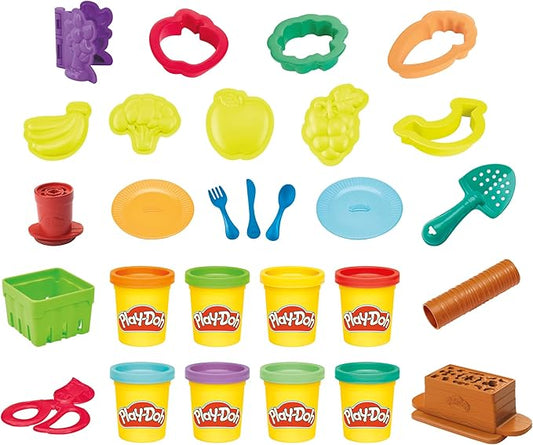 Play-Doh Grow Your Garden Toolset Made with Sustainable Plastics, 20 Accessories, 8 Colors, Kids Toys for 3 Year Old Boys & Girls & Up