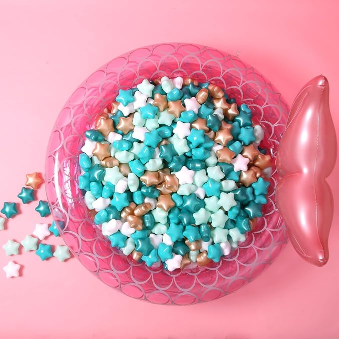 GOGOSO Star Ball Pit Balls for Toddlers -100pcs Star Ball Phthalate Free BPA Free Non-Toxic Crush Proof Play Balls Play Tent Playpen Pool Playhouse Party Decoration