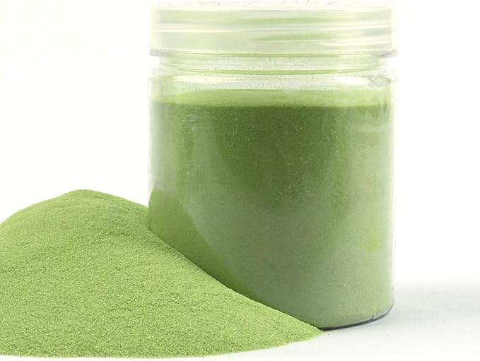 Shiny Stone Colorful Sand,Rainbow Sand,Art Sand,Colored Sand,Craft Sand,Decorative Wedding Vibrant Sand, 250g/0.55lbs/8.81oz for Kids Creativity Wedding Succulent Terrarium Vase (Army Green)