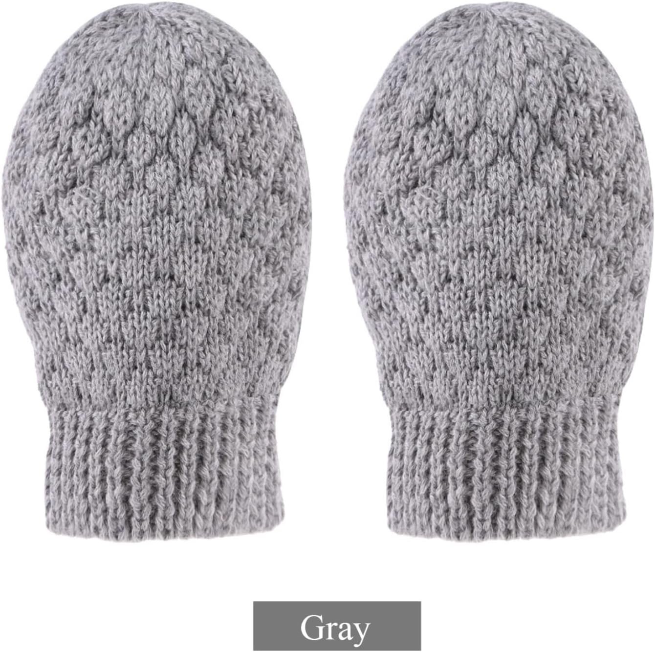 Baby Knit Mittens Toddler Boys Girls Gloves Winter Infant Newborn No Scratch Mitten 0-3 Years