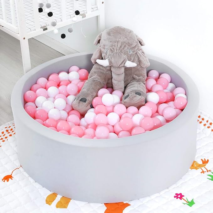 GOGOSO Ball Pit Balls for Toddles, Kids Plastic Balls for BallPit, Pool, Baby Party Accessories, Birthday Decoration 50 100 200 500 1000