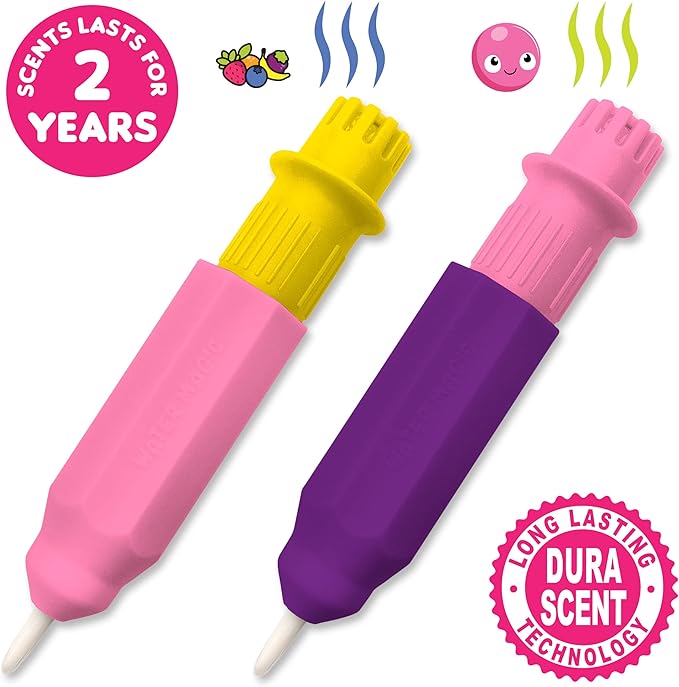 Water Magic - Patented Gourmet Scented Reusable Water Reveal Activity Books - No Mess, All Fun by Scentco (Cosmic Adventure and Creatures)