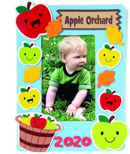 Apple Orchard Picture Frame Magnet Craft Kit - Craft Kits - 12 Pieces