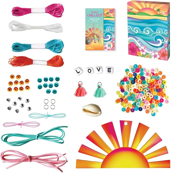 Totally Chill Out Woven Friendship Bracelets Kit in Keepsake Box to Make and Share