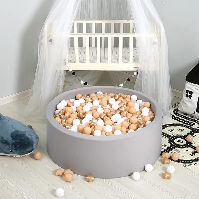 GOGOSO Ball Pit Balls for Toddles, Kids Plastic Balls for BallPit, Pool, Baby Party Accessories, Birthday Decoration 50 100 200 500 1000