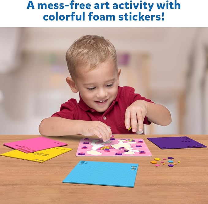 Skillmatics Art Activity - Fun with Foam Puppies, No Mess Felt Sticker Art for Kids, DIY Craft Kits, Gifts for Boys & Girls Ages 3, 4, 5, 6, 7, Travel Toys
