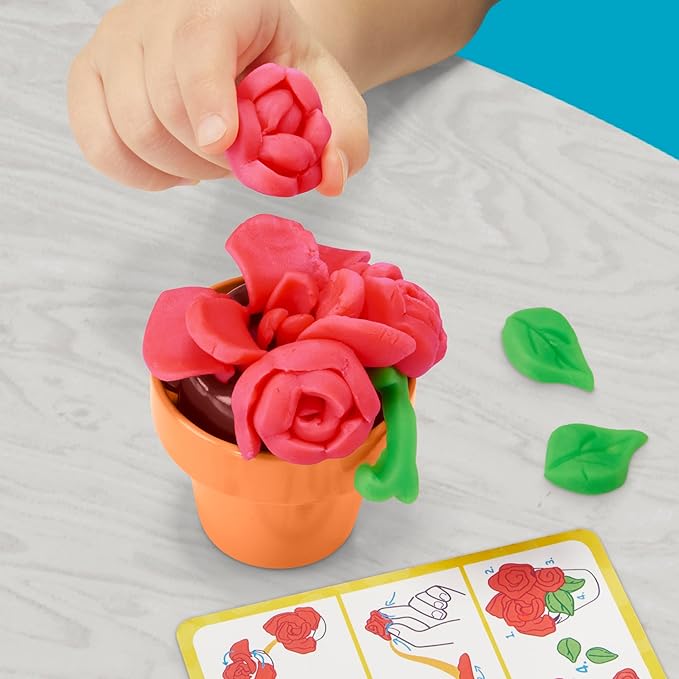 Play-Doh Blooming Flower Garden Toy Playset, Nature Pretend Play, Kids Arts & Crafts Ages 3+