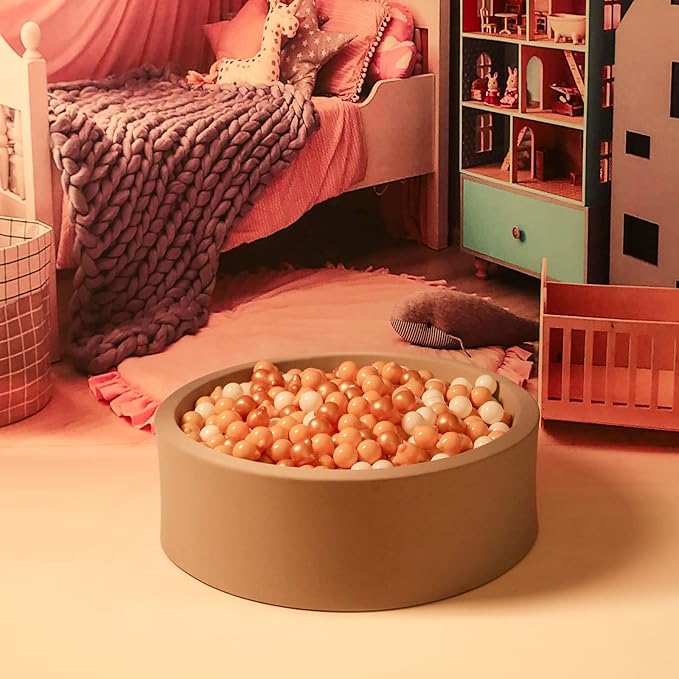 GOGOSO Bear Ball Pit Balls Shapes BPA Free Plastic Play Balls Crush Proof Kids Toddlers Baby Pastel Pelotas Toy Shaped Giant Friendship Bracelet