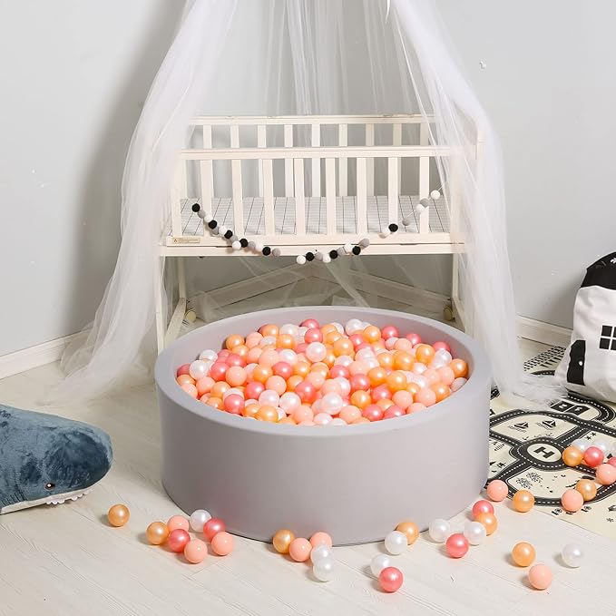 GOGOSO Ball Pit Balls for Toddles, Kids Plastic Balls for BallPit, Pool, Baby Party Accessories, Birthday Decoration 50 100 200 500 1000