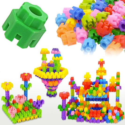 Kids Toys Interlocking Learning Set, STEM Construction Set - Ages 3+ STEM Toys 300 Pcs - 9 Colors