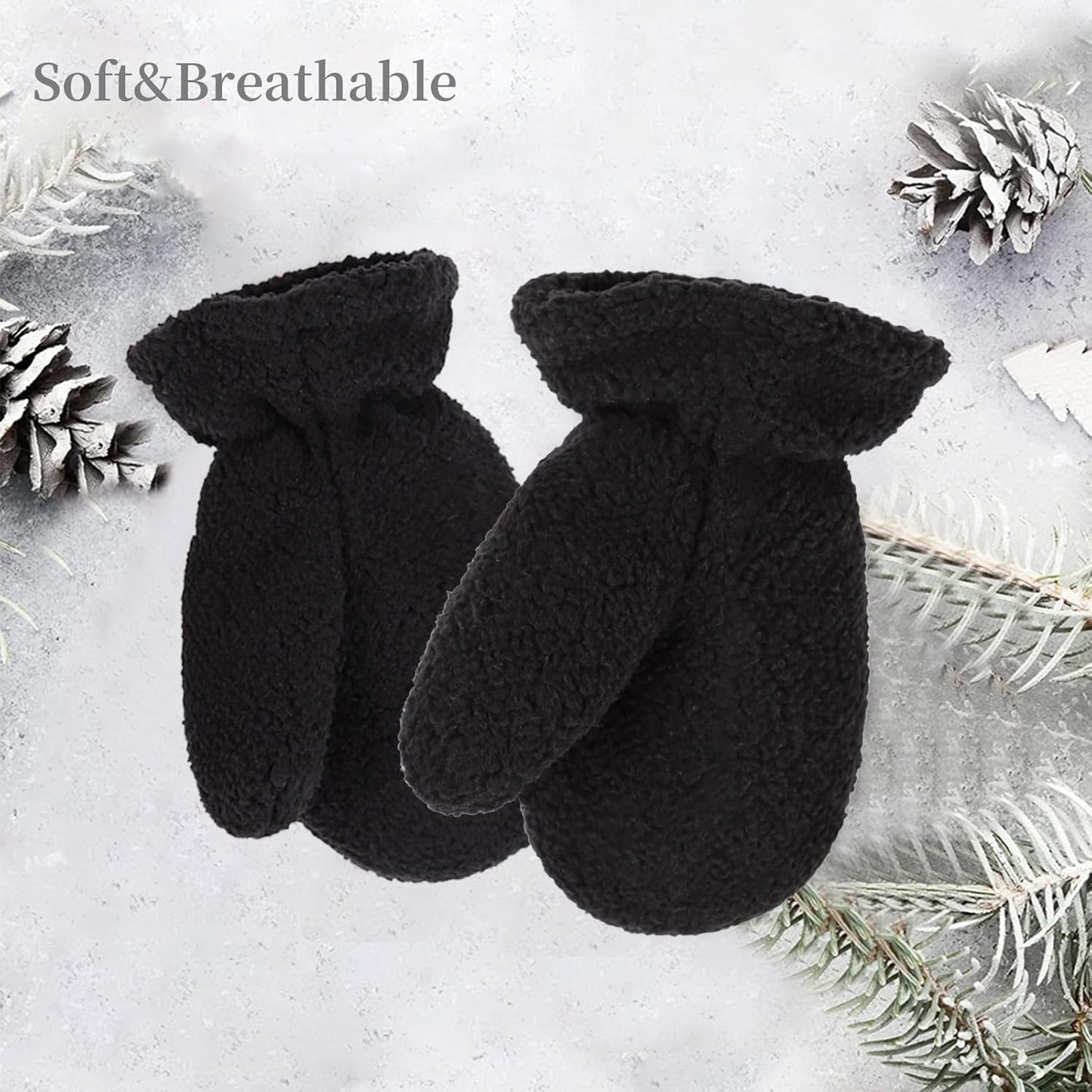 Zsedrut Baby Boys Winter Glove Warm Toddler Infant Girls Mittens Fleece Lined Gloves 1-7 Years