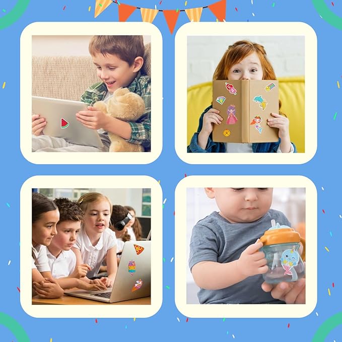 Cymbana 5D Painting Diamond Stickers Kits 25 Pcs Diamonds Dots Arts and Crafts for Kids Ages 6-8 8-12 Contains Unicorn, Mermaid, Cat