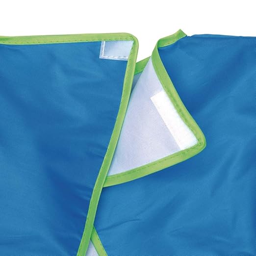 Colorations Long Sleeve Polyester, Set of 2, Machine Washable, 30" Wide and 16" Long, Soft and Comfortable to Wear, Kids Smock, Crafting Smock, Smock for Children, Painting Smock