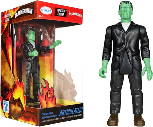 Super7 Universal Monsters Frankenstein (Fire Box) - 3.75" Universal Monster Movies Action Figure Classic Movie Collectibles and Retro Toys