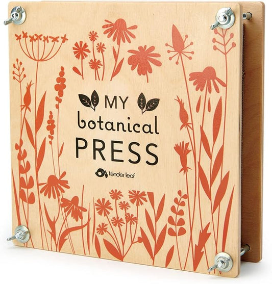 Tender Leaf Toys - My Botanical Press - 8.3 x 8.3 Inch 10 Layers Flower Press, DIY Dried and Preserved Flowers and Leaves, Plants Art & Crafts kit - Age 3+