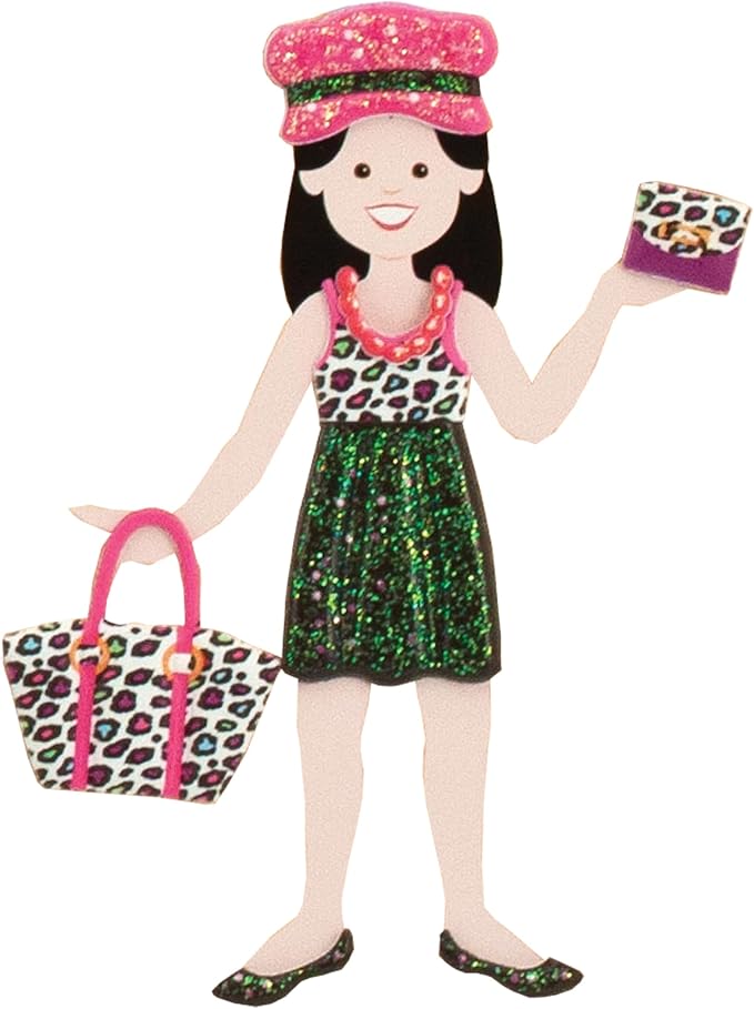 Melissa & Doug Puffy Sticker Activity Book: Day of Glamour - 196 Reusable Stickers - FSC Certified