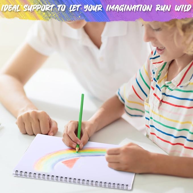 Fulmoon 25 Pcs Operation Christmas Bulk Drawing Pad for Kids 30 Sheets Drawing Paper Coloring Sketch Book Art Supplies for Adults Crayons Pencils School Office Christmas Art Supplies, 6 x 9 Inch