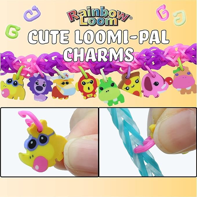 Rainbow Loom® Loomi-Pals Fairy Collectible, Features 30 Mystery Cute Fairy Themed Charms and 600 Colorful Rubber Bands All in a RESEALABLE Bag, Great Gifts for Boys and Girls 7+
