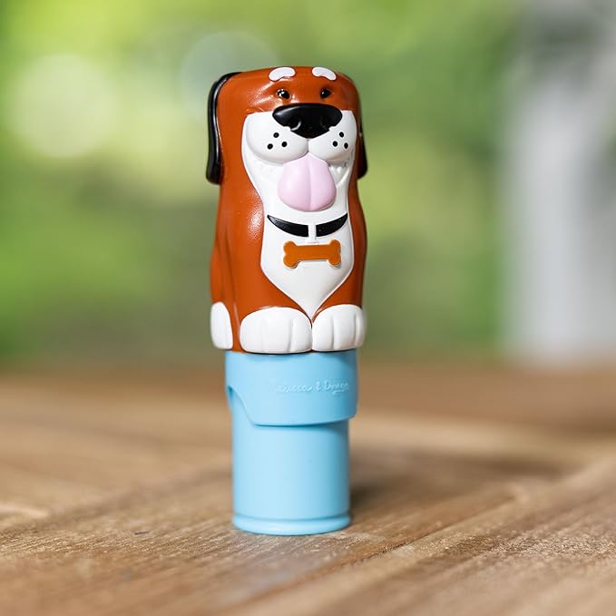 Melissa & Doug Sticker Wow!™ 24-Page Activity Pad and Sticker Stamper, 300 Stickers, Arts and Crafts Fidget Toy Collectible Character – Dog Creative Play Travel Toy for Girls and Boys 3+