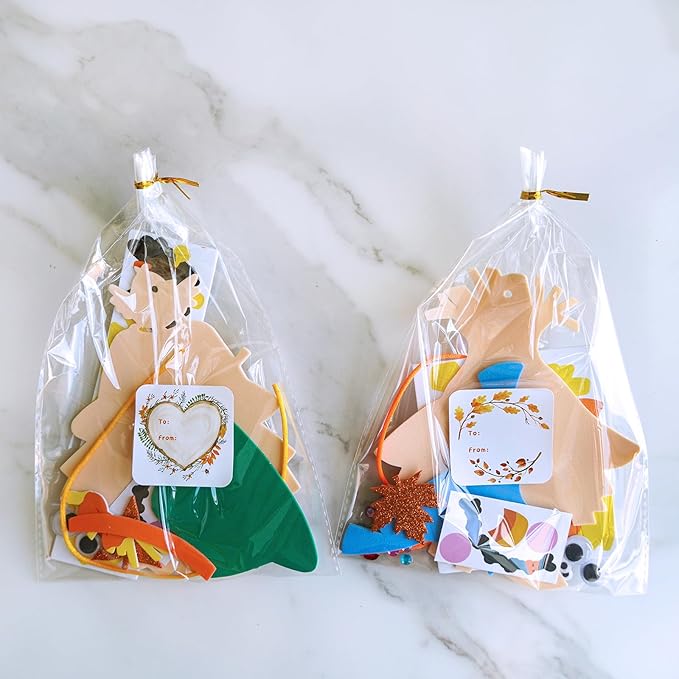 Winlyn 24 Sets Fall Craft Kits Autumn Scarecrow Crafts Fall Scarecrow Head Craft Kits Maple Leaves Pumpkins Harvest Foam Stickers Arts and Crafts for Kids Classroom Activities Holiday Party Favors