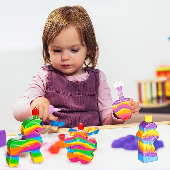 Libima 100 Pcs Sand Art Necklaces for Kids Bulk Sand Art Bottle, Colored Sand for Crafts Create Your Own Sand Art Sets for DIY Craft Making Classroom Activities Party Favors, Without Sand