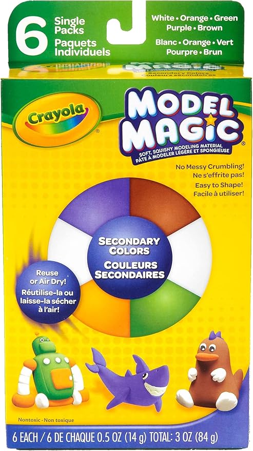 Crayola Model Magic, Secondary Colors, Alternative to Modeling Clay