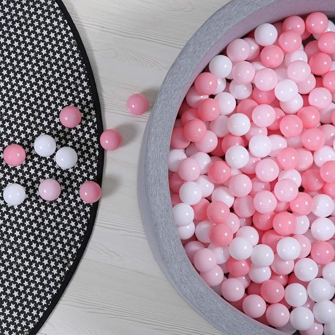 GOGOSO Ball Pit Balls for Toddles, Kids Plastic Balls for BallPit, Pool, Baby Party Accessories, Birthday Decoration 50 100 200 500 1000