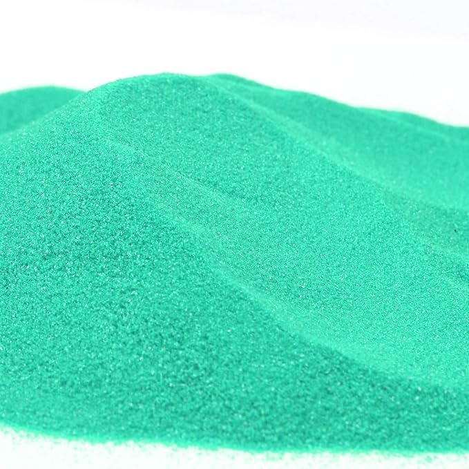 Shiny Stone Colorful Sand,Rainbow Sand,Art Sand,Colored Sand,Craft Sand,Decorative Wedding Vibrant Sand,250g/0.55lbs/8.81oz for Kids Creativity Wedding Succulent Terrarium Vase (Turquoise)