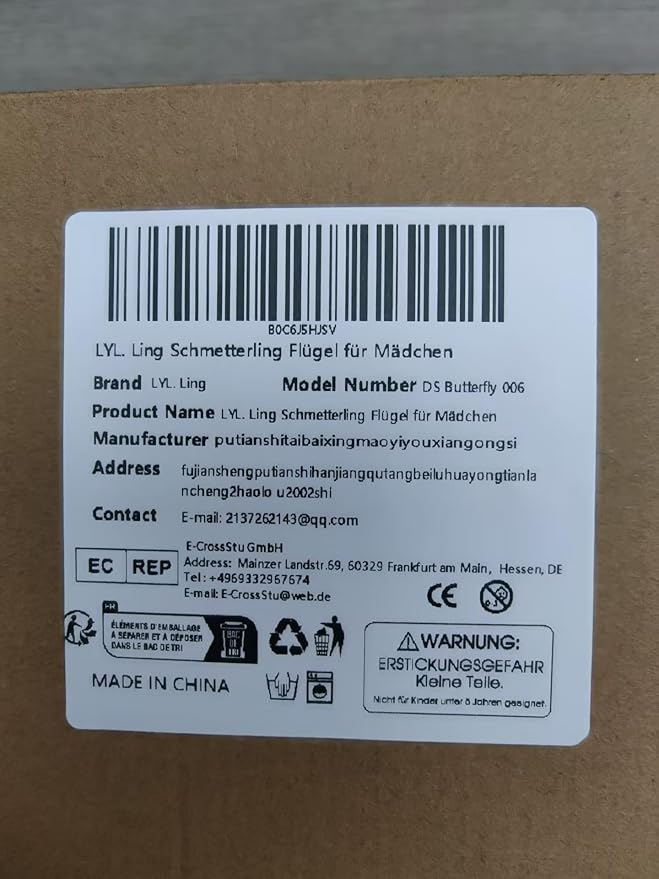 Butterfly Wings For Girls, Double-Sided Fairy Wings, Halloween Costumes for Kids, 3PCS Butterfly Cape Set.