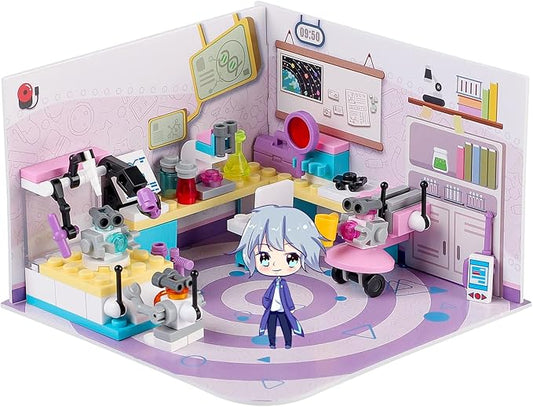 Friends House Building Block Sets, Girls Science Laboratory Friendship Lab Playhouse Apartment Bricks Kit Birthday Roleplay Gifts for Old Kids Boys 6+ 6-12 8-12