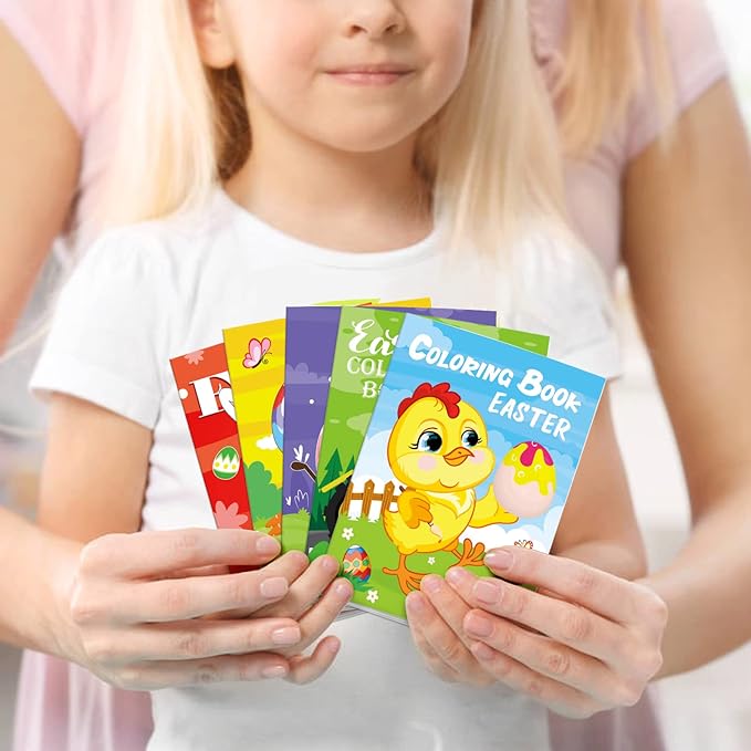 Easter Day Coloring Books For Kids Ages 2-4,4-8,Kids Indoor Activities at Home Party Favors Supplies 32 Pack