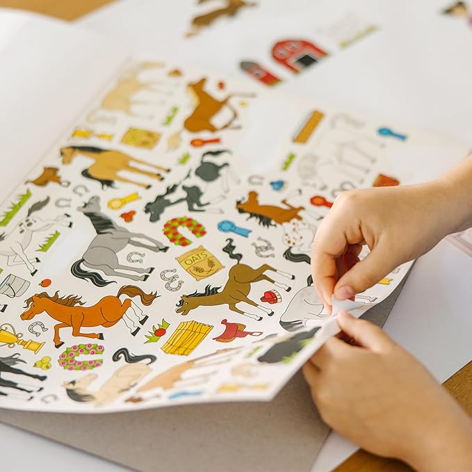 Melissa & Doug Sticker Collection Book: Princesses, Tea Party, Animals, and More - 500+ Stickers - FSC Certified