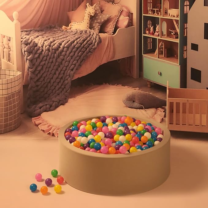 GOGOSO Balls for Ball Pits, Plastic Ball Pit Balls for Toddlers 1-3 Phthalate Free BPA Free for Baby Playpen Toys 8 Colors, 100counts 2.15inch Pelotas