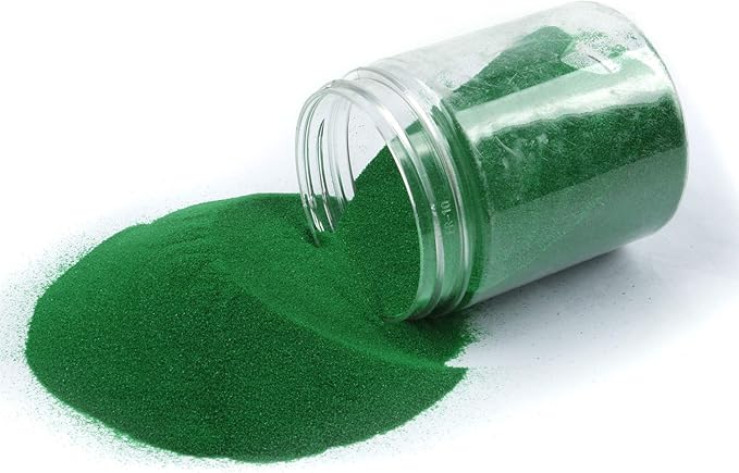 Shiny Stone Colorful Sand,Rainbow Sand,Art Sand,Colored Sand,Craft Sand,Decorative Wedding Vibrant Sand, 250g/0.55lbs/8.81oz for Kids Creativity Wedding Succulent Terrarium Vase (Light Green)