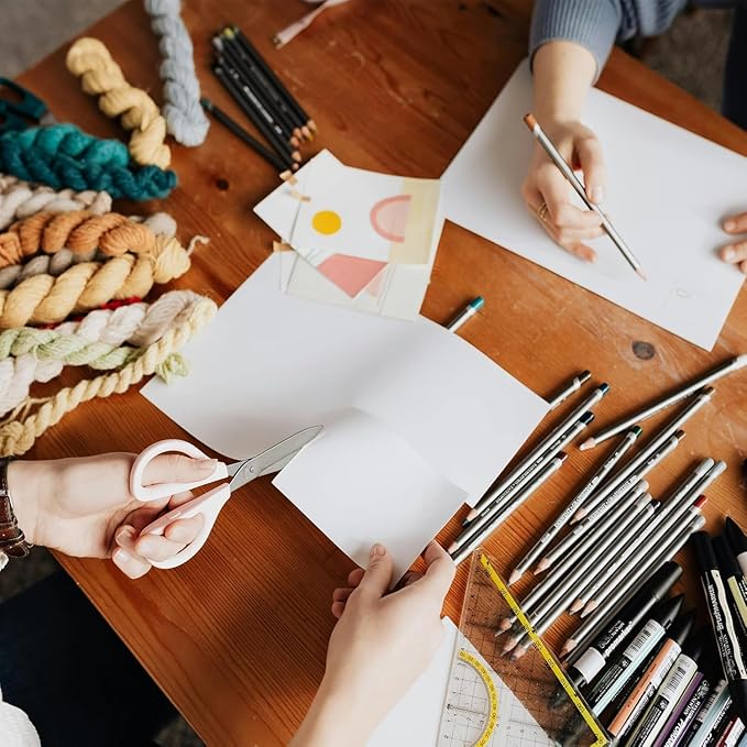 WAUPPY 12"x17" Sketch Drawing Paper 100 Sheets Art Craft Paper for Doodle, Kids Arts Supplies White Coloring Paper