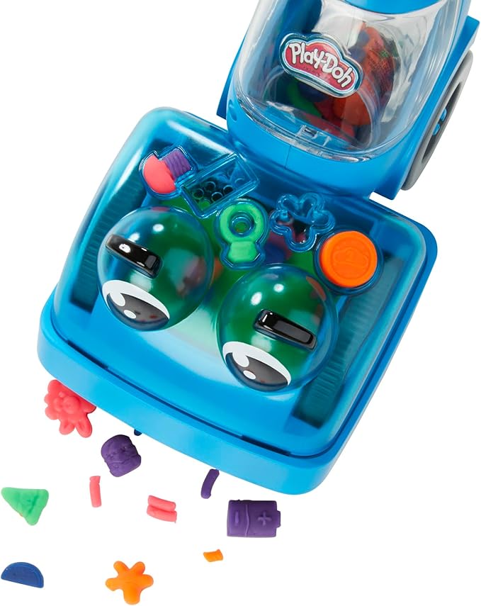 Play-Doh Zoom Zoom Vacuum Cleaner Toy, 6 Accessories & 5 Cans of Assort. Colors, Cleaning Toys for Kids, Back to School Classroom Supplies, Preschool Toys, Ages 3+