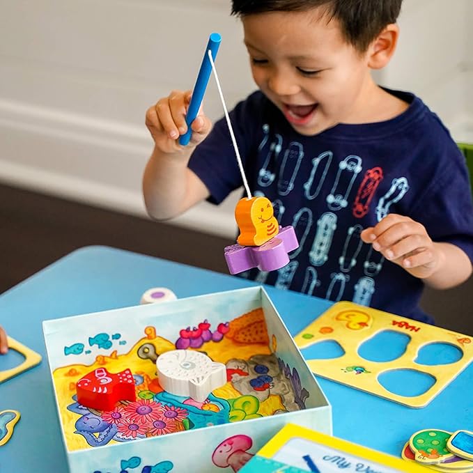 HABA My Very First Games - Here Fishy Fishy! Magnetic Fishing Game Ages 2+ Made in Germany Toddler Games, Learning Toys, Preschool Toys
