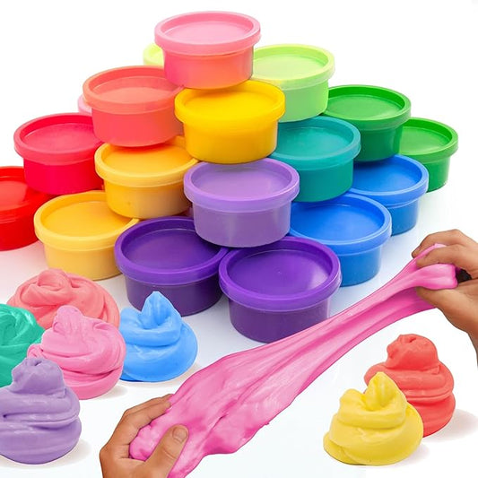Play-Doh Super Stretch 30-Pack, Kit, Gifts for Kids, Popular Kids Toys, Party Favors for Kids 8-12, Compound Packs, Bulk Pack, Kids Gifts 8-12, Sensory Dough