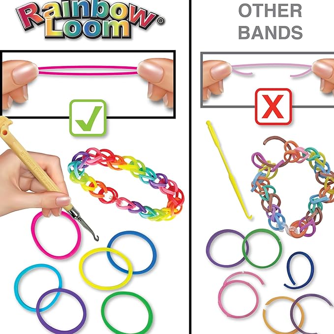 Rainbow Loom® Loomi-Pals™ Combo Set, Features 60 Cute Assorted LP Charms, The New RL2.0, Happy Looms, Hooks, Alpha & Pony Beads, 2300 Colorful Bands All in a Carrying Case forBoys and Girls 7+